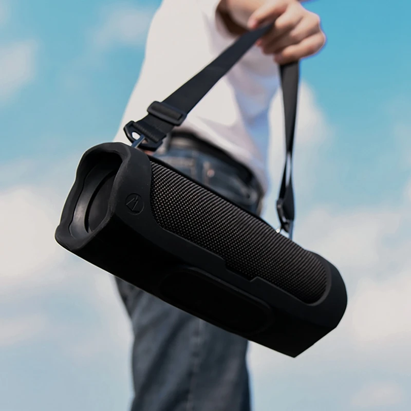 เคสซิลิโคน Tali bahu แบบพกพาสำหรับป้องกันซิลิโคนลำโพงบลูทูธสำหรับ Charge3 JBL