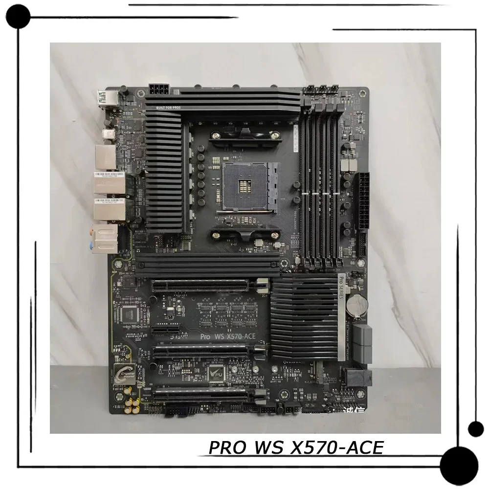 PRO WS X570-ACE للوحة الأم لمحطة العمل ASUS AMD X570 المقبس AM4 AMD 3rd/2nd Gen AMD Ryzen DDR4 PCIE-4.0 اختبار مثالي