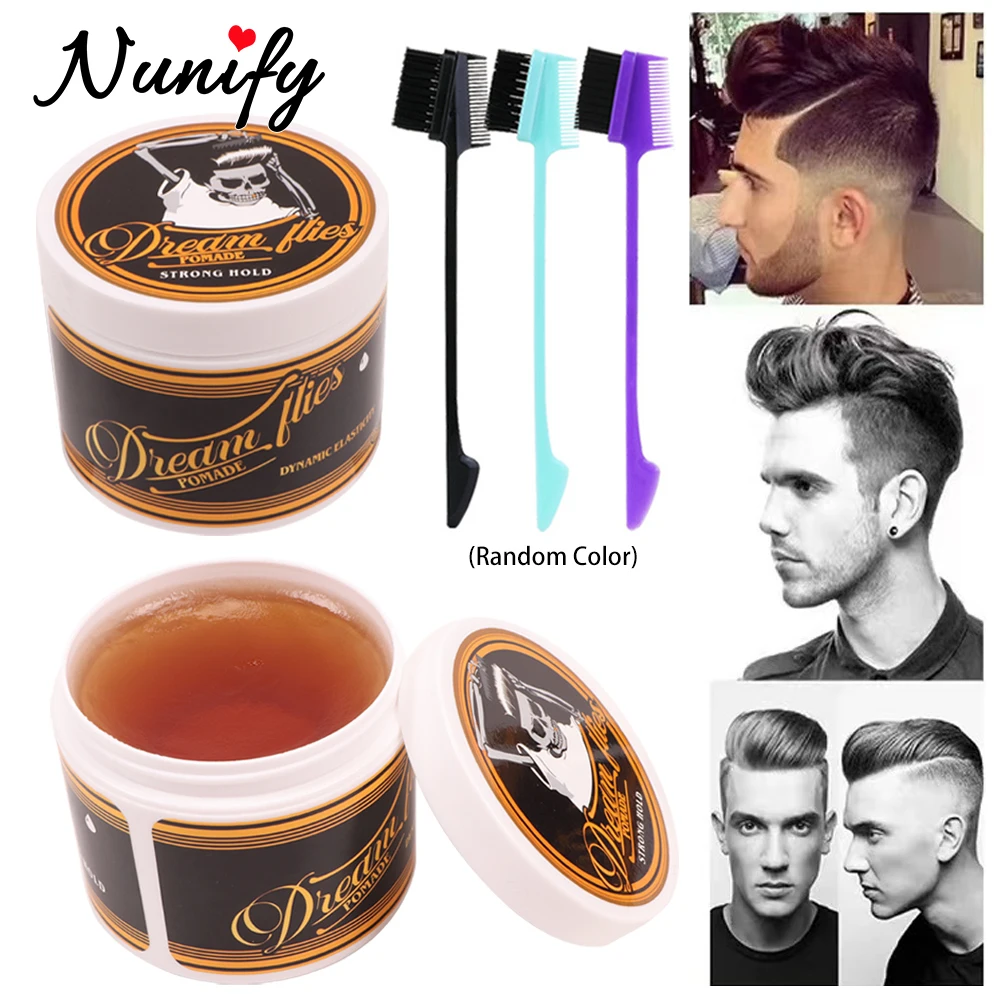 

Nunify Strong Hold Hair Pomade For Men 4 Oz Water Based Hair Gel Long-Lasting Extreme Hold Hair Pomade For All Hair Styles