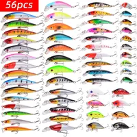 56/28/12/10/4pcs Fishing Lures Kit Set Topwater Mixed Fishing Lure Pesca Hard Baits Swimbait For Bass Pike Saltwater Freshwater
