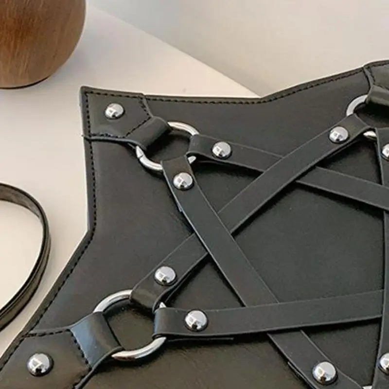 A3PE Gothic Star Pu Leather Counter Crossbod
