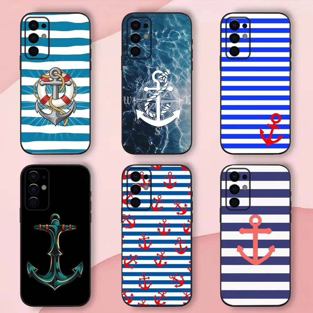 

Anchor Compass nautical sailor Phone Case For Samsung S24,S21,S22,S23,S30,Ultra,S20,Plus,Fe,Lite,Note,10,9,5G Black Soft Shell