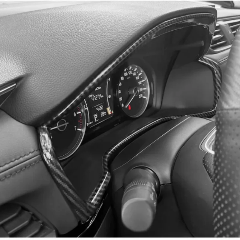 

Carbon Fiber Auto Chromed Dashboard decorative Frame Trim For Honda Crider 2018- 2019