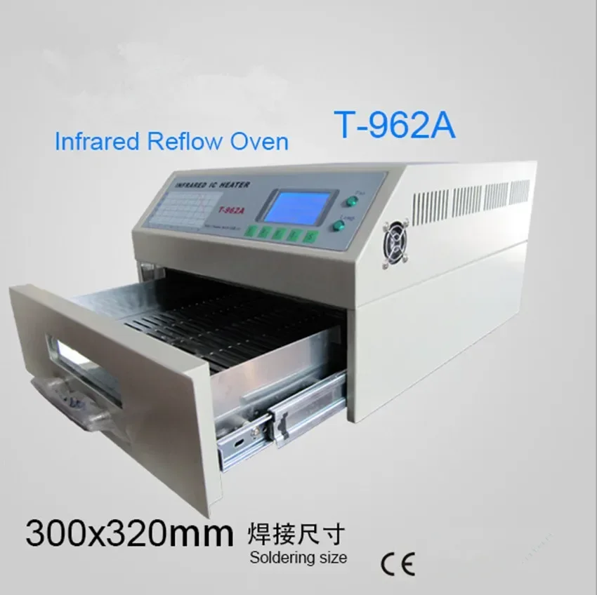 

Puhui T962A DGC INFRARED reflow oven solder IC HEATER rework station Heater Infrared Reflow Wave Oven 300m High quality NE