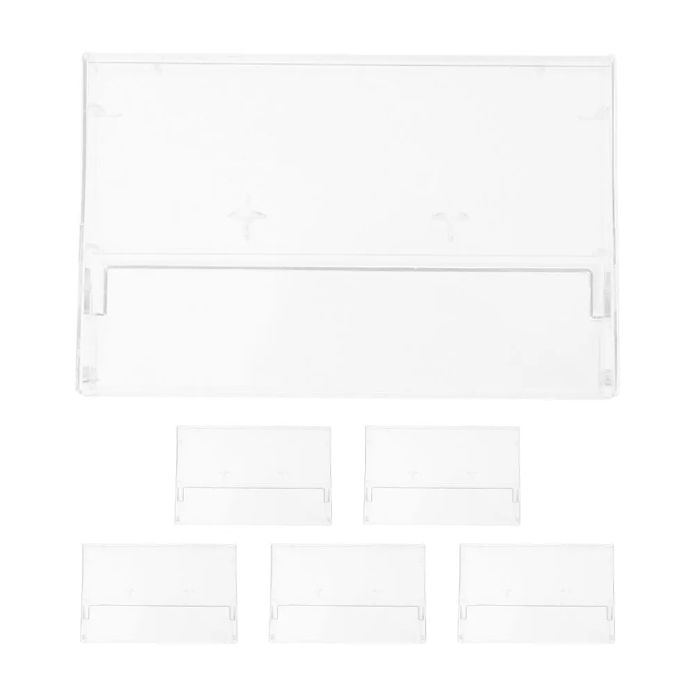 

6 Pcs Tape Audio Cassette Storage Cases Holder for Abs Display Organizer
