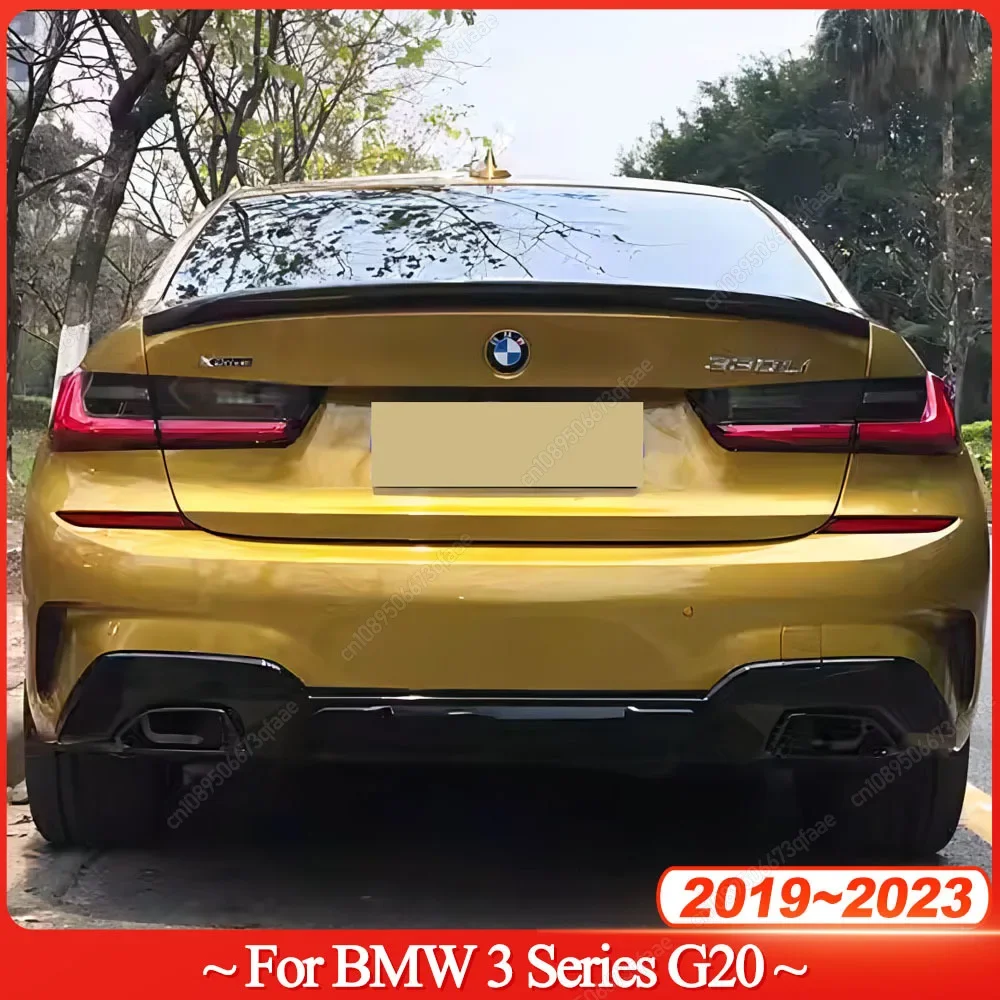 Auto Baule Posteriore Spoiler Splitter Ala MP Stile Per BMW Serie 3 G20 320i 325i 330i M340i 320d 2019-2023 Bodykits Tuning ABS Nero