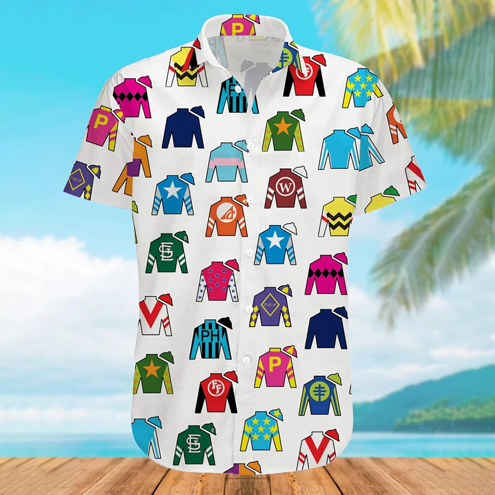 Camisa de manga corta con estampado 3d para hombre, ropa hawaiana informal de playa, de gran tamaño, a la moda, 2024