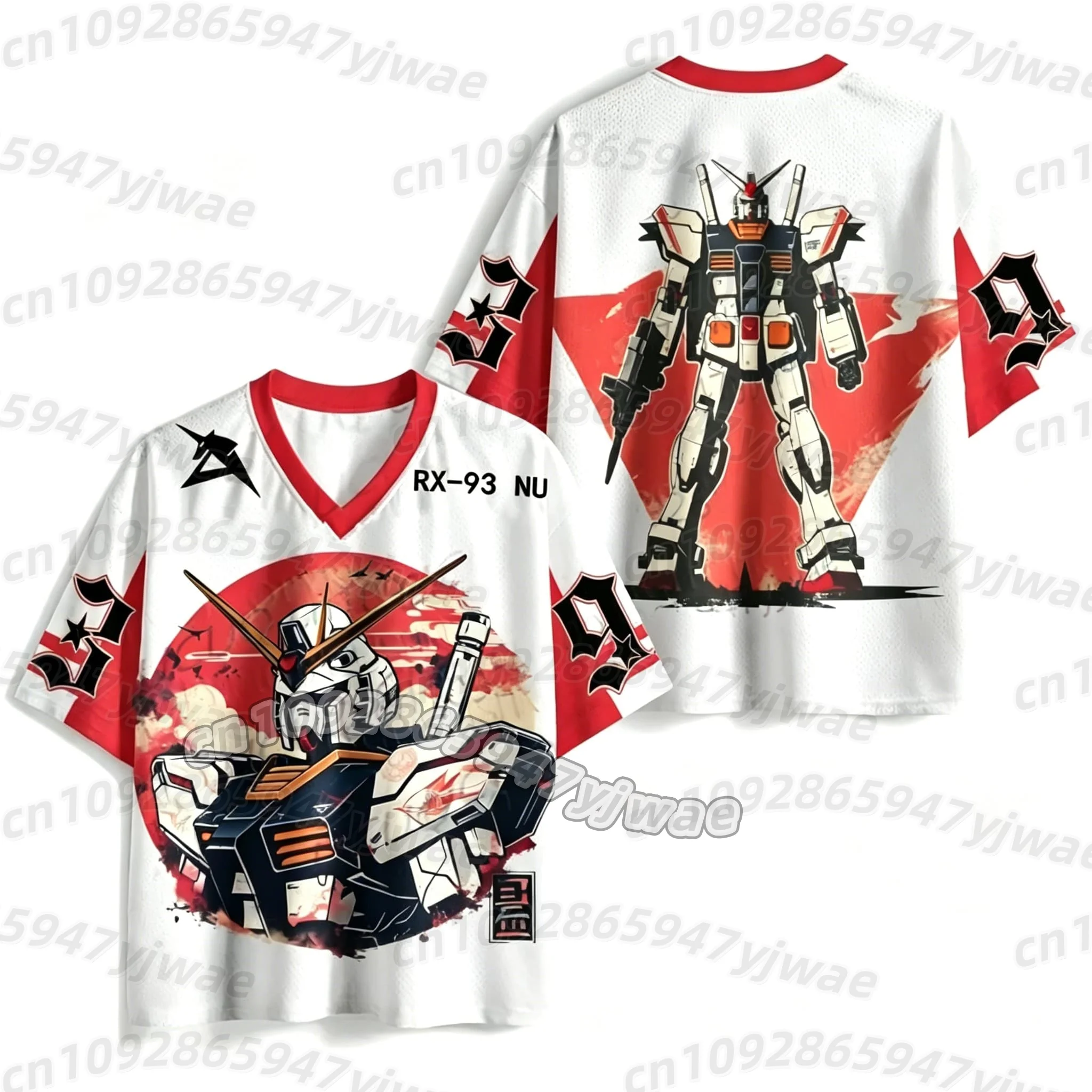 summer 2026 men Japan Anime Gundam Jersey Summer Men's Women's Soccer Shirt Casual Sports women men  T-Shirt view 6