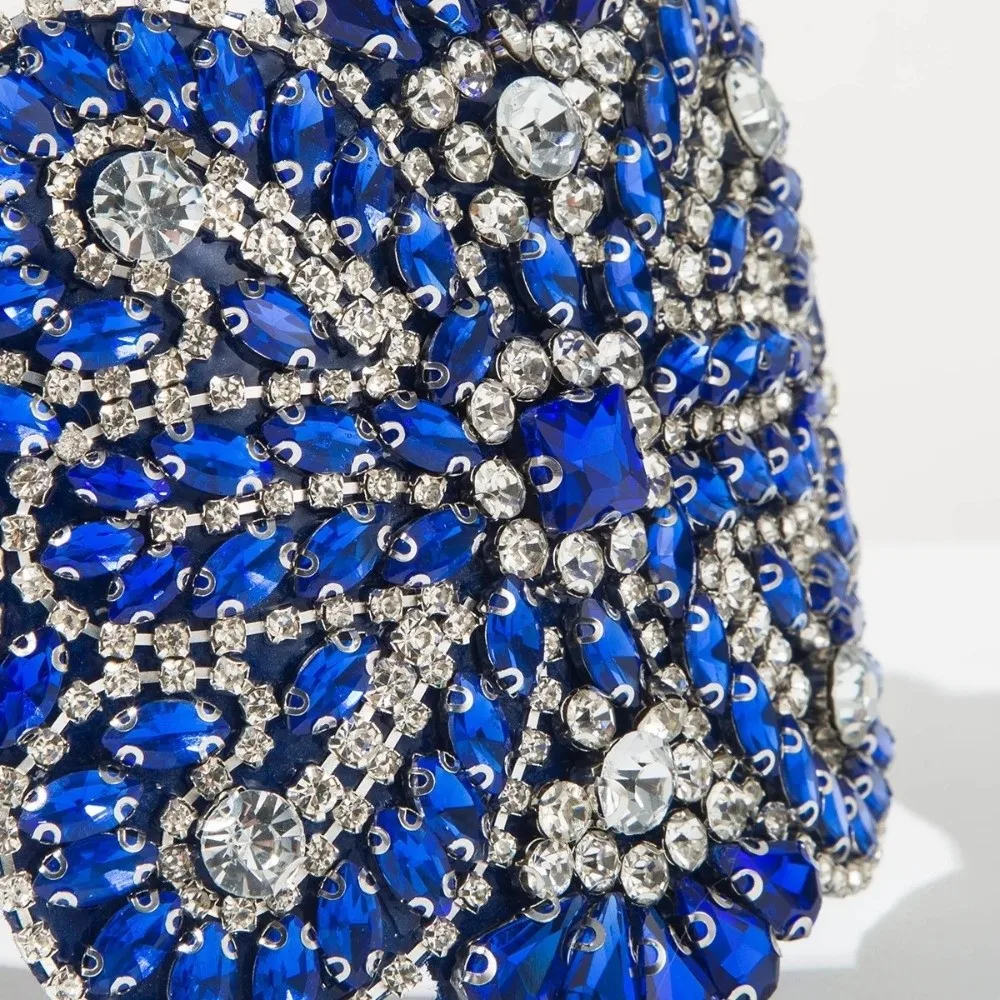 

Luxury Full Diamond Inlay Wide Headband Sparkling Adjustable Baroque Headband Prom Party Hair Accessory