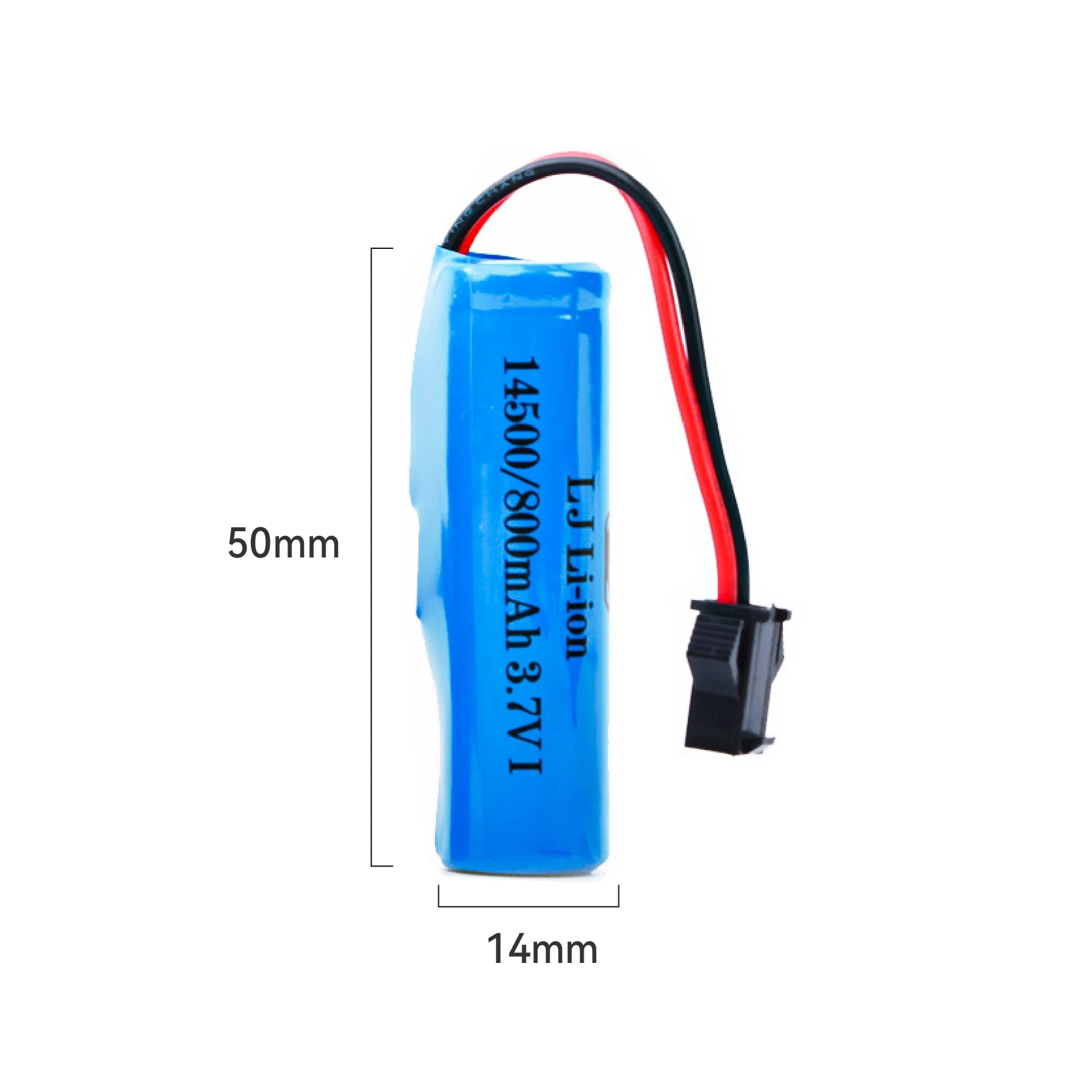 14500 li-ion battery 3.7v 800mah with 4WD 1:16 off-road Car Toys Battery For JJRC C2 D828 RC Car with SM-2P plug Parts