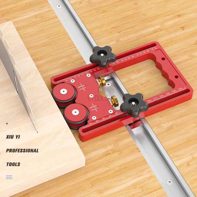 

Adjustable Stock Guides - Roller Guides Feather Loc Board Multi-purpose Clear-Cut Anti Rebound Safety Pushing Auxiliary Tool