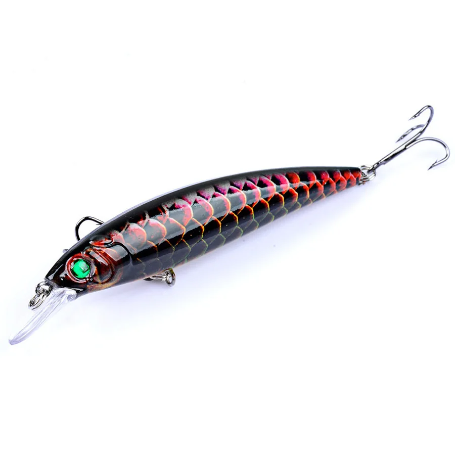 6 uds cebo duro Wobblers artificiales para Lucio Trolling ojos 3d pez Swimbait Jerkbait Minnow Crankbaits juego de Señuelos de Pesca aparejos - imagen 2