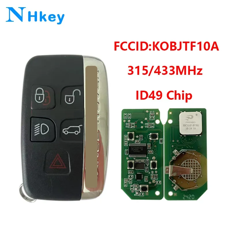 NHkey For Land Rover Discovery 4 Freelander Range Rover Sport Evoque 315MHz 434Mhz ID49 HITAG PRO Promixity Smart Control 