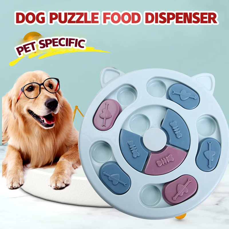 Pet toys cats and dogs relieving boredom feeding plates slow food bowls interactive brain training feeding equipment hidd