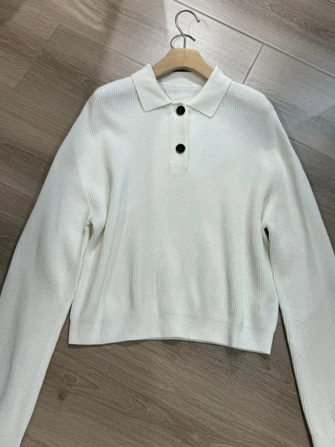 Primavera estate B * C maglione da donna in lino di seta a maniche lunghe Pullover Polo bianco lucido lavorato a maglia Top