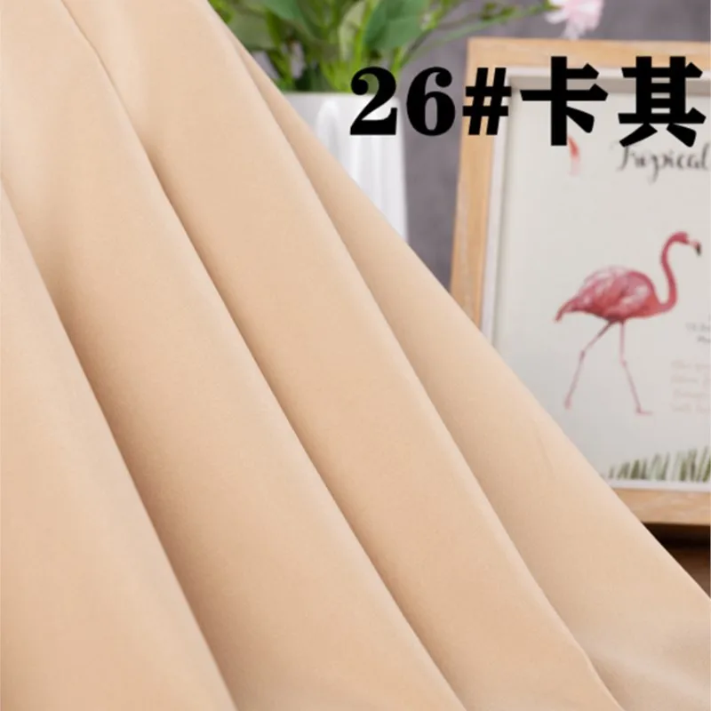 Thickened Trench Coat Fabric Solid Color Anti-Wrinkle Windproof Down Parka Cotton Clothing