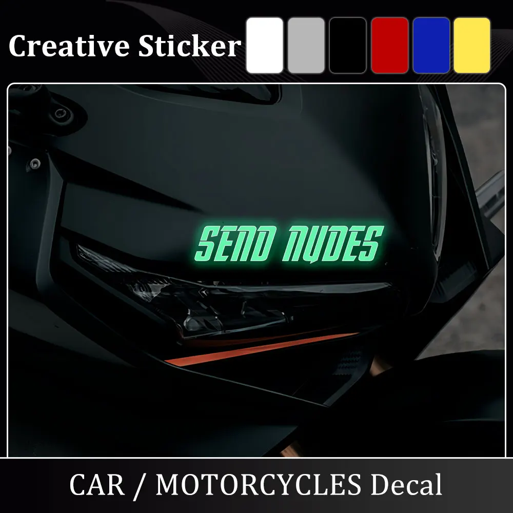 Durable Waterproof Glow Motorcycle Decals Vinyl Reflective Stickers High Visibility Night Body for Honda Kawasaki Yamaha BMW