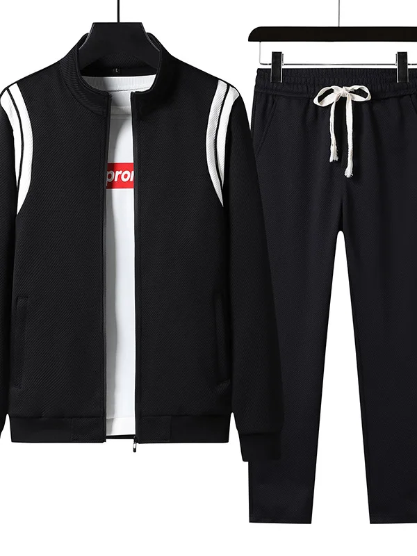 

Men's Casual Sportswear Set Running Hoodie Jaet And Pants Autumn Trendy Outfit Long Sve Long Pants for Young Men