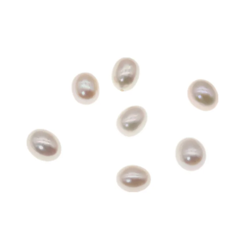 Premium Strong Light Rice Beads 9-10mm Pearl Rice Grain Shape Elliptical Full Hole Manufacturer Direct Sales Wholesale