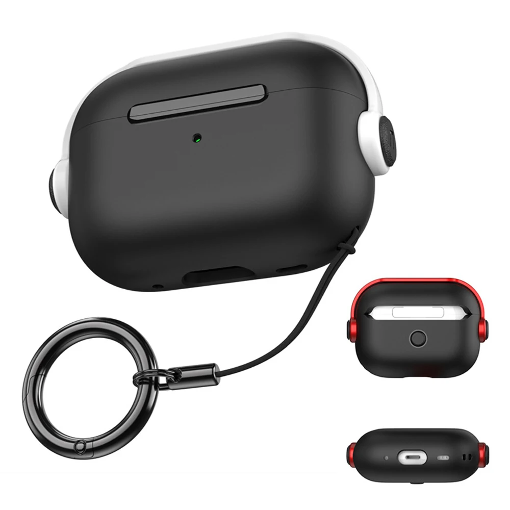 For AirPods 4th Generation 2024 Music Headset Earphone Protector Cover with Secure Lock&Keychain For AirPod 4 AirPods Pro 2 Case