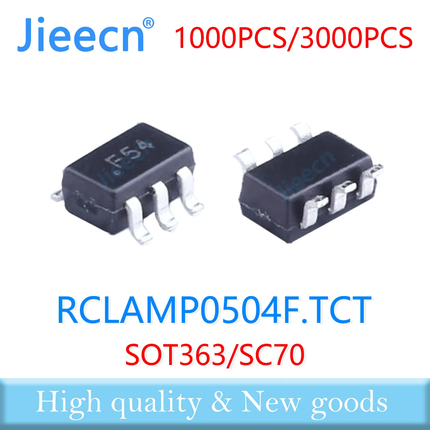 Jieecn 1000PCS 3000PCS RCLAMP0504F.TCT SOT363 SC70 ESD Made in China High quality RCLAMP0504F RCLAMP0504