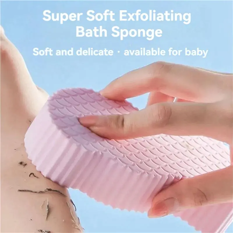A83X-12X Magic Exfoliating Bath Sponge, Extra Soft Exfoliating Bath Sponge, Removes Dead Skin, Reusable