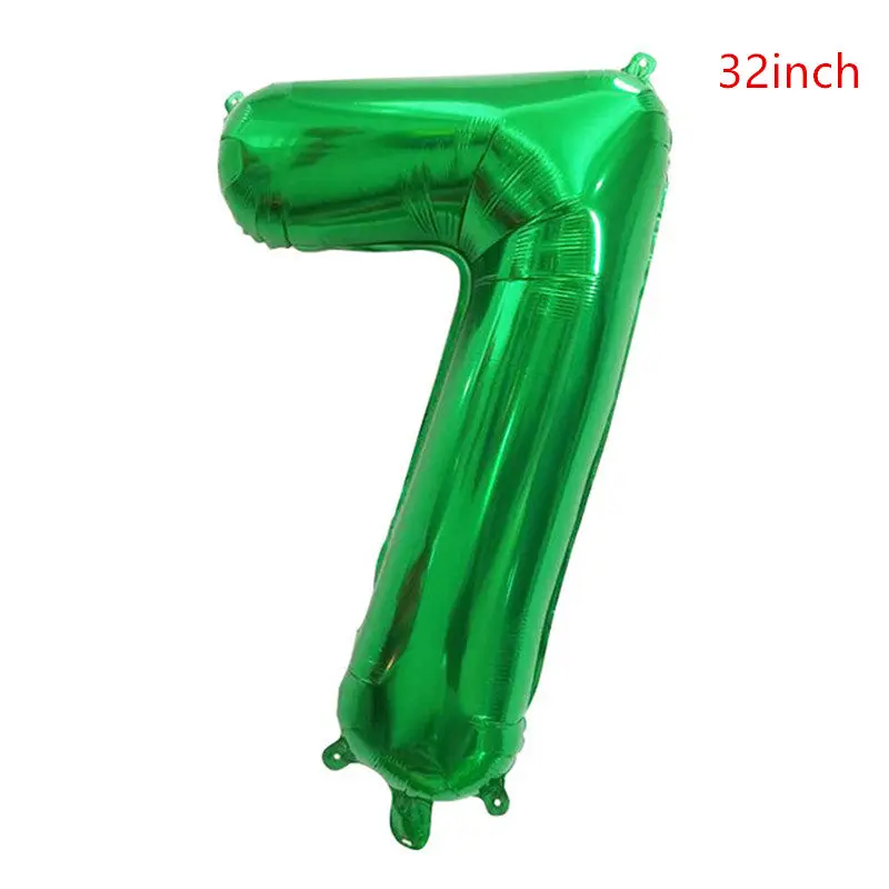 80 cm große grüne Zahlenballons, 32 Zoll Ziffernballon, Jahrestag, Geburtstag, Party-Dekoration – Detail 5