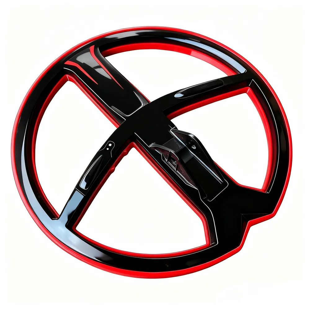 Metal Detectors Bumper 9” DD Search Coil Cover Outer Edge Fully Enclosed Skid Plat for XP Deus TPU Red
