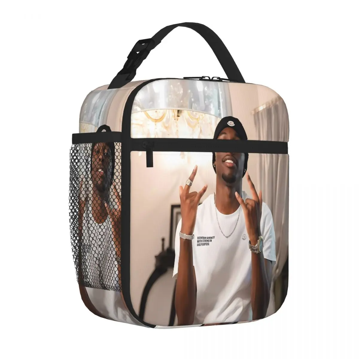 Bestselling Tiakola Melo 4Keus Rap FR Poster Gloss Finish Small Lunch Bag Outdoor Sports Insulated Food Bag