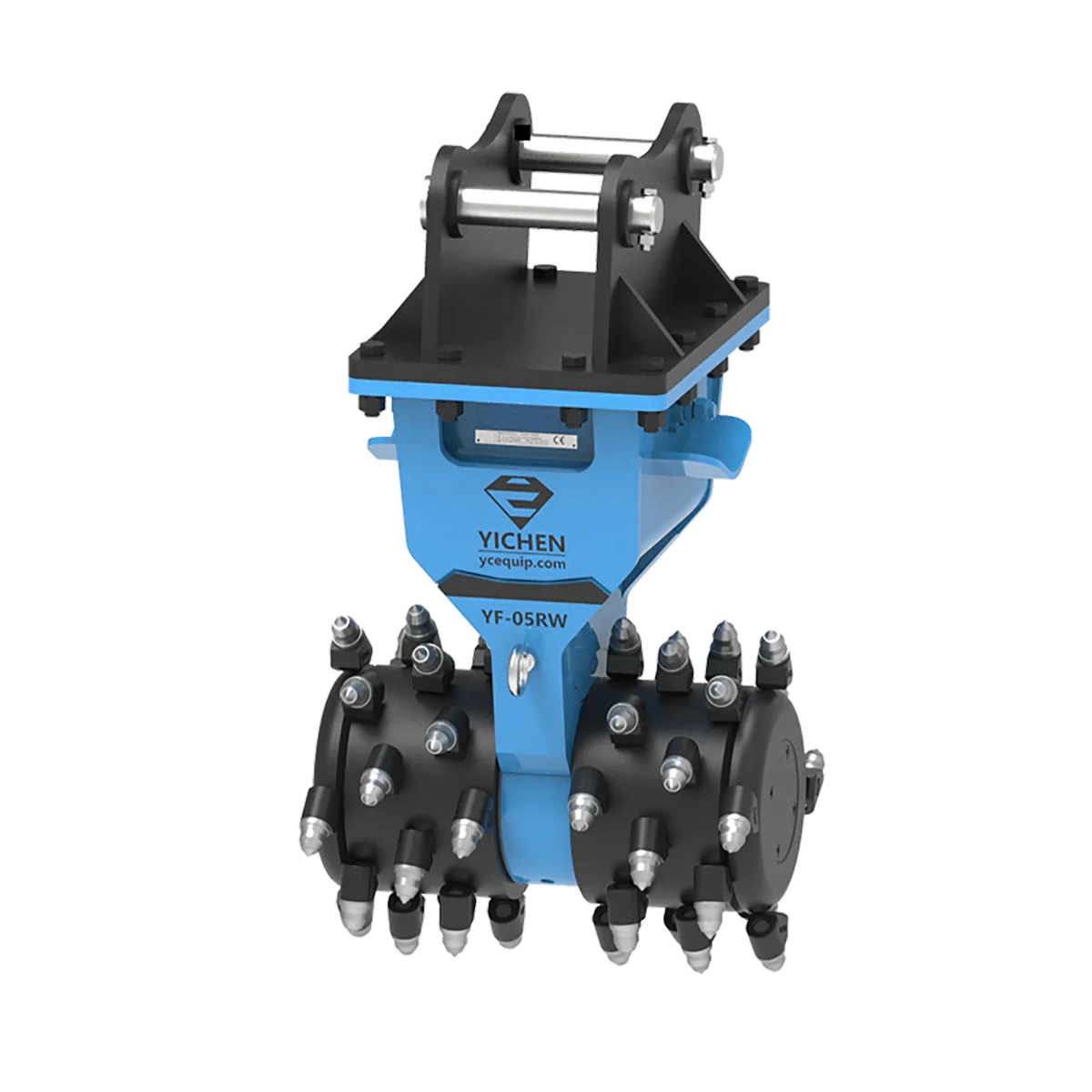 YF-05RW Excavator Concrete Grinder Drum Cutter Attachment Drum Cutter Attachments 2.5-6Ton