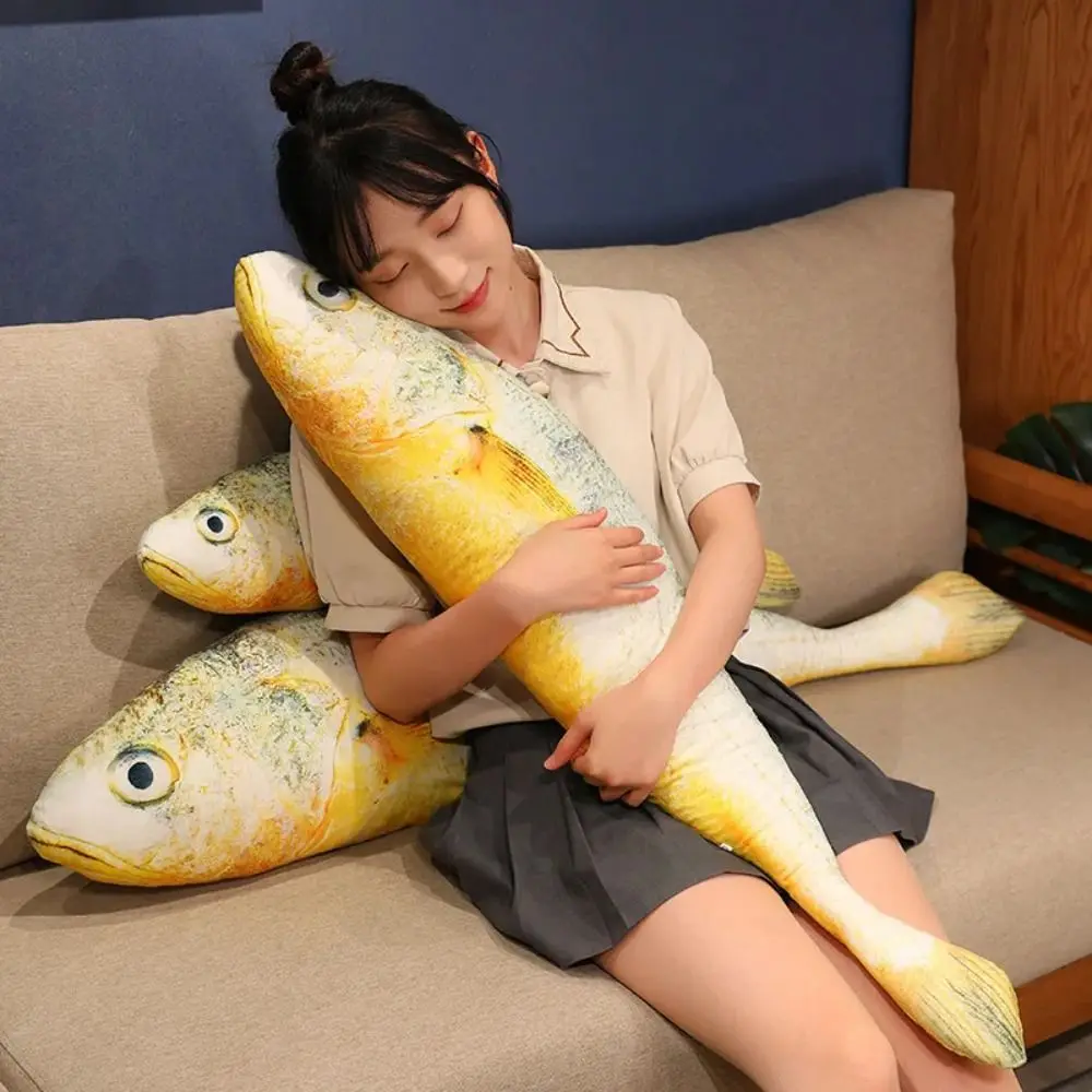 Giant Funny Fish Plush Toys 60/80/100CM Comfortable Simulation Plush Toys Soft Stuffed Soft Animal Pillow