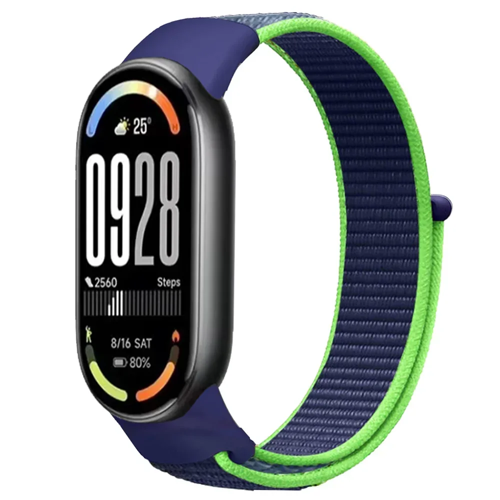 Nylon-Schlaufenarmband für Xiaomi Mi Band 11 10 9 8, atmungsaktives Sportarmband, Uhrenarmband, Mi Band 10 9 8, Zubehör. – Detail 9