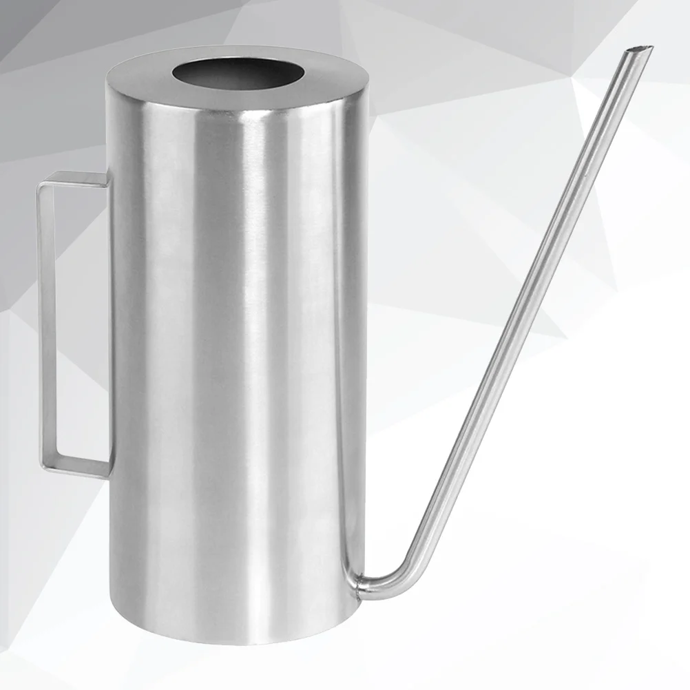 

Stainless Steel Watering Kettle Long Mouth 1500ml Hand Polished Scratch Resistant Indoor Outdoor Plant Succulent Watering Can
