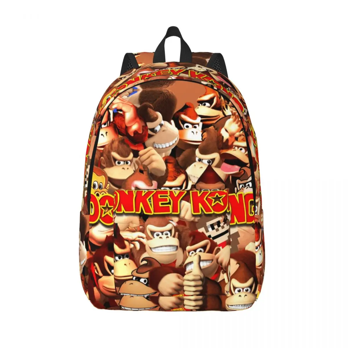 

Игровой рюкзак Donkey Kong Bananza для мужчин и женщин, студенческий подростковый рабочий рюкзак для ноутбука, компьютера, холщовые сумки, подарок