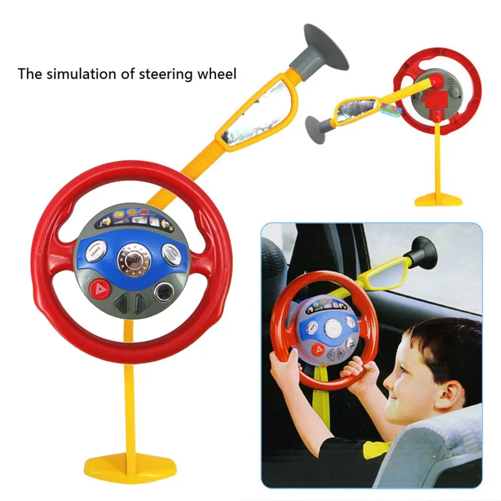 Children Playing Toy Funny Electronic Backseat Driver Car Seat Steering Wheel Kids Children Driving Toy dropshipping