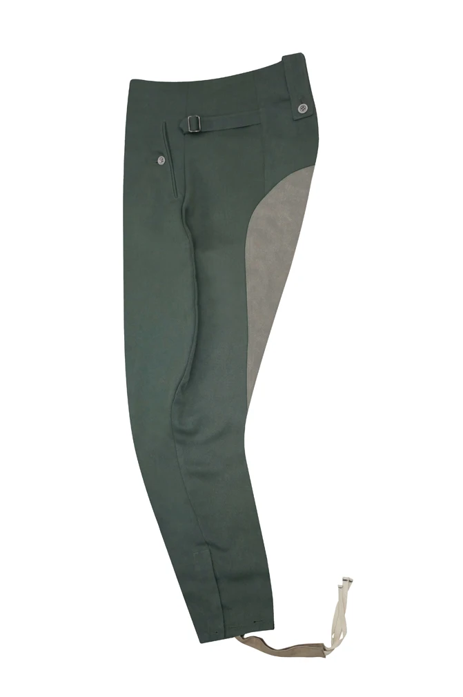 

GUDD-B036 WWII German Elite M43 Field Grey Gabardine Mounted Troops Riding Breeches