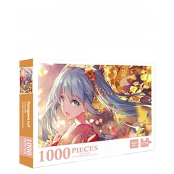 Puzzle da 1000 pezzi Hatsune Miku Anime Cartoon Puzzle creativo Gioco rilassante Puzzle di decompressione fatti a mano Regalo per bambini