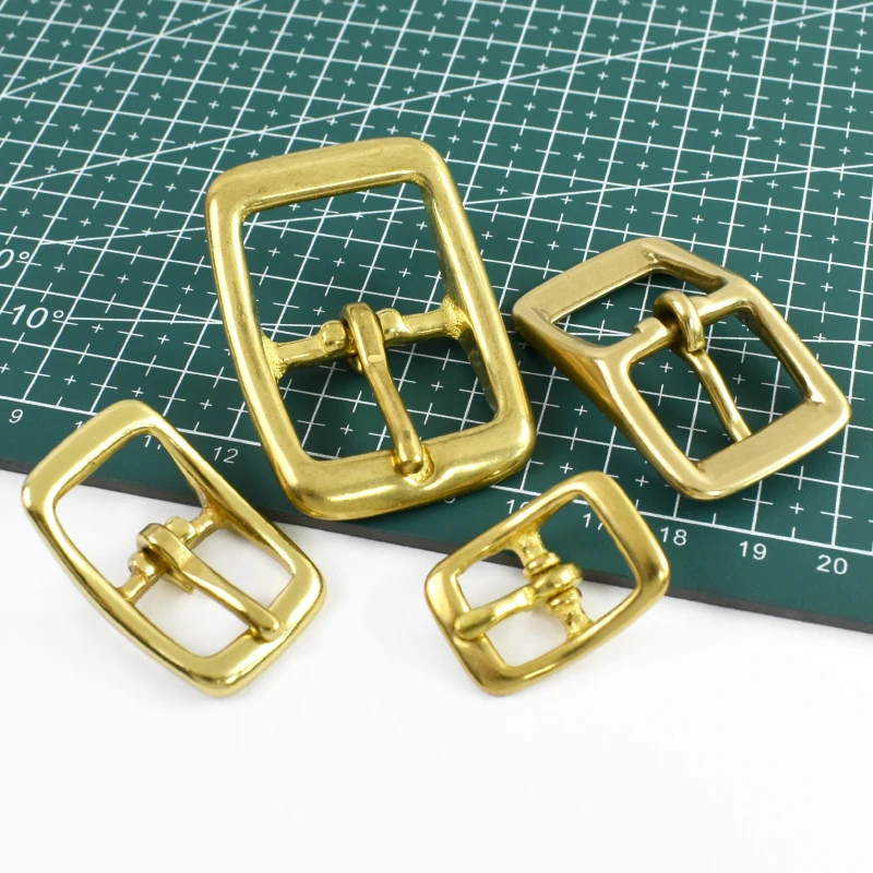 2/4/5/10P 13/16/20/25mm Brass Belt Buckle Tri-glide Adjustable Pin Buckles for Leather Craft Bag Strap Horse Harness Parts