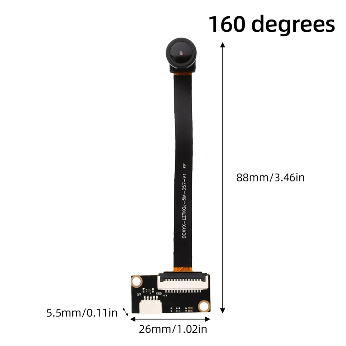 

AA38M OV5640 5 Million Video Camera Module Notebook USB Drive-Free Module for DIY Electronic Component,72 Degrees Auto-Focus