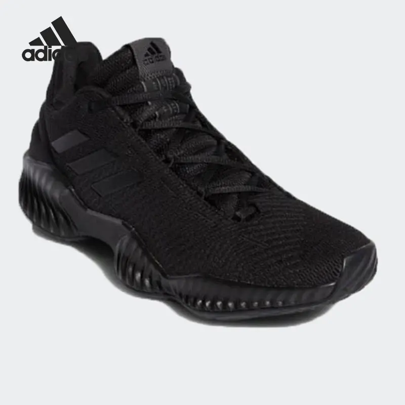 حذاء كرة السلة Adidas الرسمي الأصلي للرجال باللون الأسود Warrior On-Court FW0905