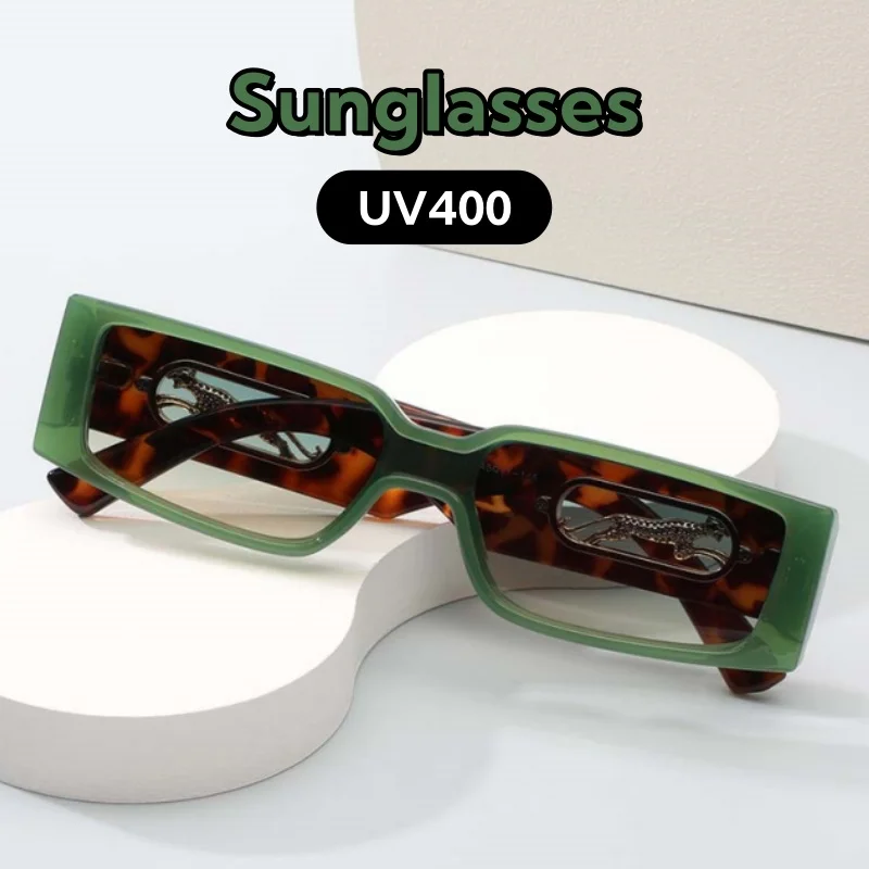 

Retro and Fashionable Small Square-framed Sunglasses Classic High Quality Ultraviolet-proof Walk The Show UV400 Shades Glasses