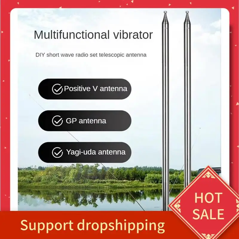 

B44C 2 шт. 5,6 м M10 штыревая антенна тяга для радио положительная штыревая антенна телескопическая антенна DIY коротковолновая антенна