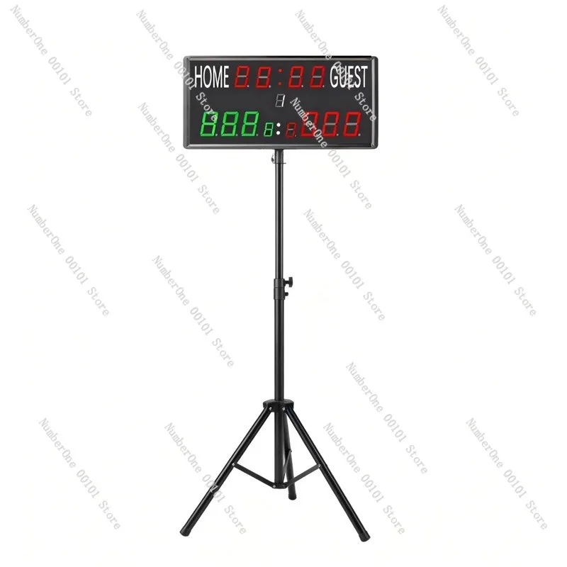 LED Electronic Scoreboard, Multifunctional Digital Timer Score Keeper for Basketball Volleyball Billiards Badminton Matches