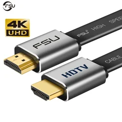 FSU-Cable compatible con HDMI 4K x 2K de alta velocidad, 2,0, 3D, 1080P, HD, para TV, PS3/4, proyector, 0,5 m, 1m, 1,5 m, 2m, 3m