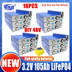 16PCS NEW 3.2V 105Ah LF280K 304Ah 320Ah 310Ah 280Ah LiFePO4 Battery Brand new Grade A DIY 12V 24V 48V Solar RV EV Camping No Tax