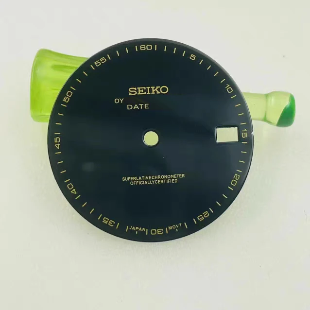 NH35 Dial 28.5mm S logo Mechanical Diver's Watch NH36 Dial No Luminous Day Writing Dial Single Date Dial