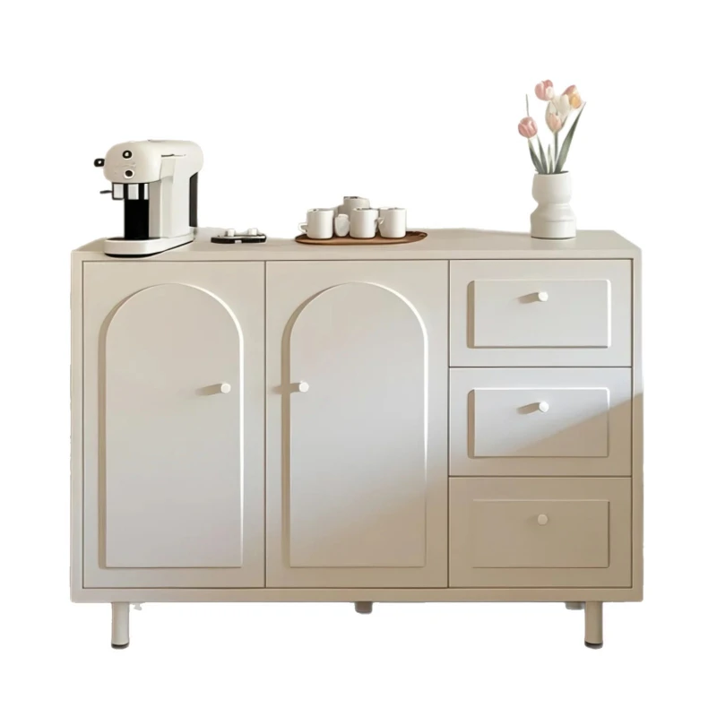 

Tea and dining side cabinet Living room integrated against the wall Light French storage Household