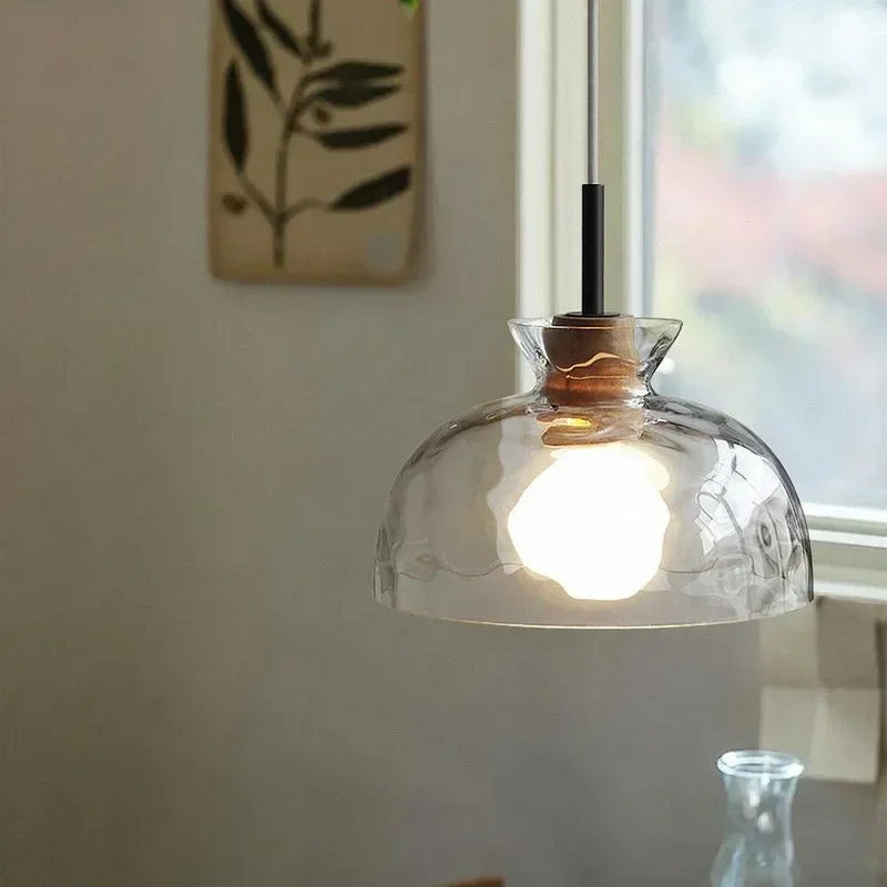 

Japanese style style restaurant pendant lamp simple modern creative retro glass dining table bar Nordic style lamp