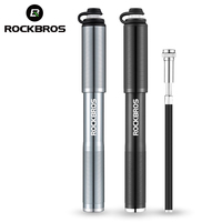 ROCKBROS 160PSI Mini Bike Pump Aluminum Alloy Bicycle Hand Air Pump Tire Inflator Schrader Presta Valve MTB Road Cycling Pump