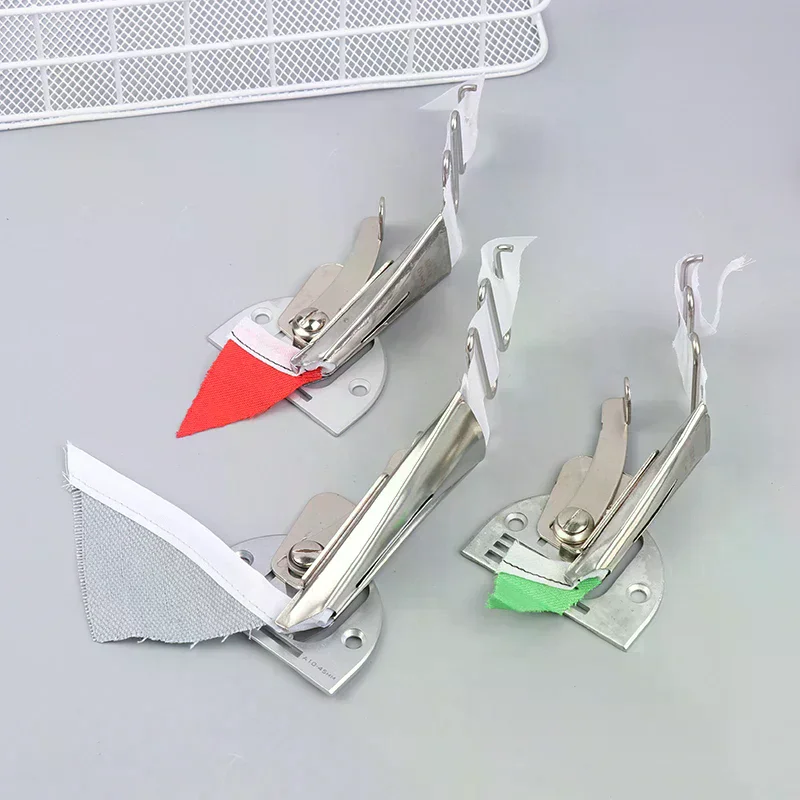 

16-45mm Industrial Walking Foot Sewing Machine Wrapping Presser Foot Thick Material Pull Barrel Four Fold Tape Binder Attachment